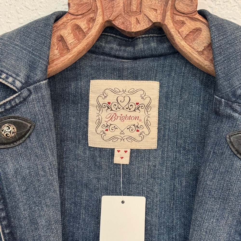 Brighton Blue Denim Jacket with Silver Accents - Picture 3 of 17